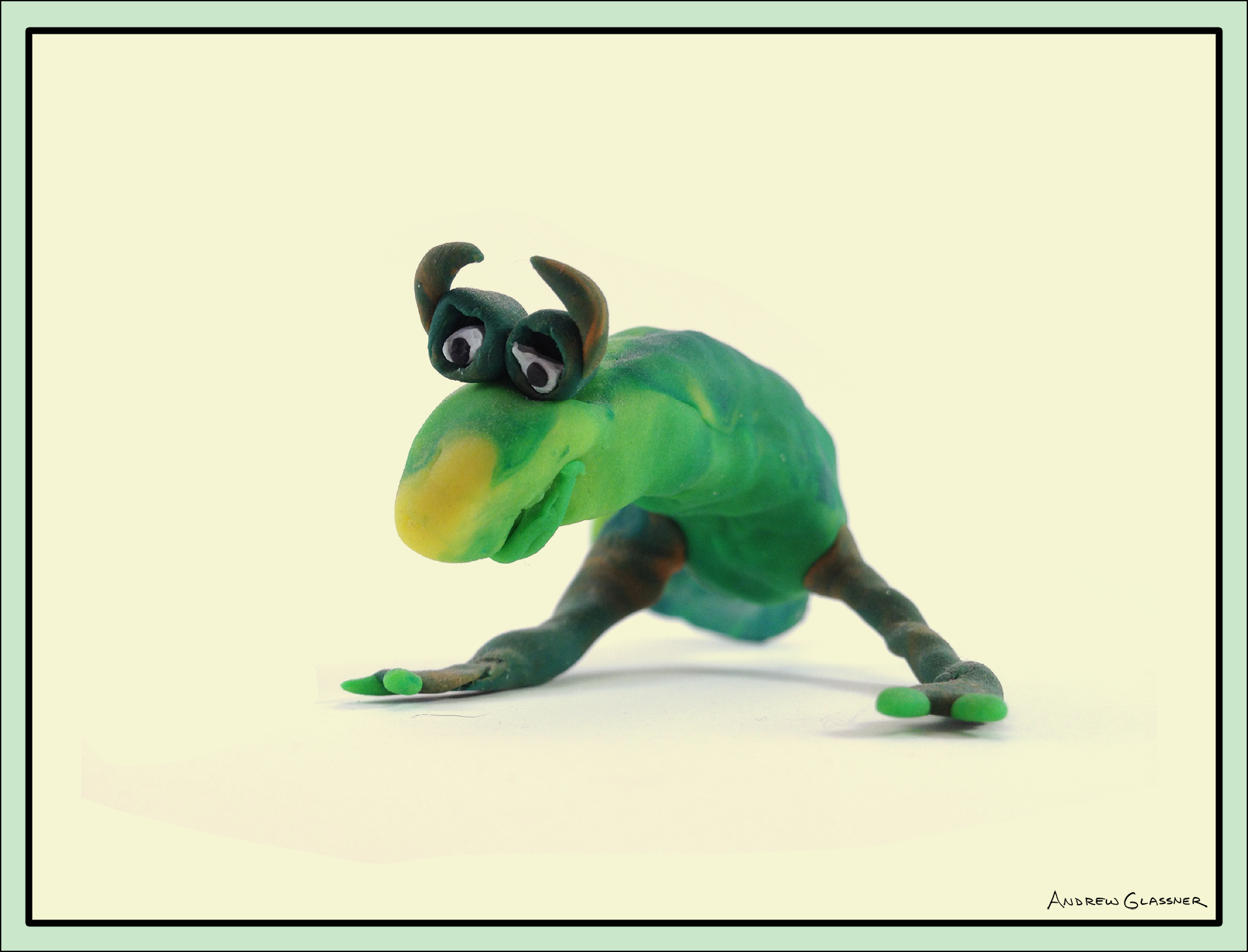 Curious Green Lizard