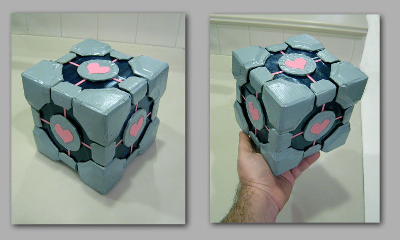 Papercraft Portal Companion Cube