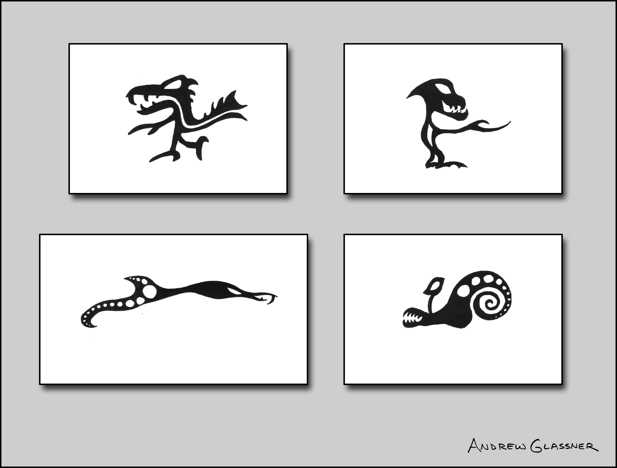 Silhouette Creatures Set 1