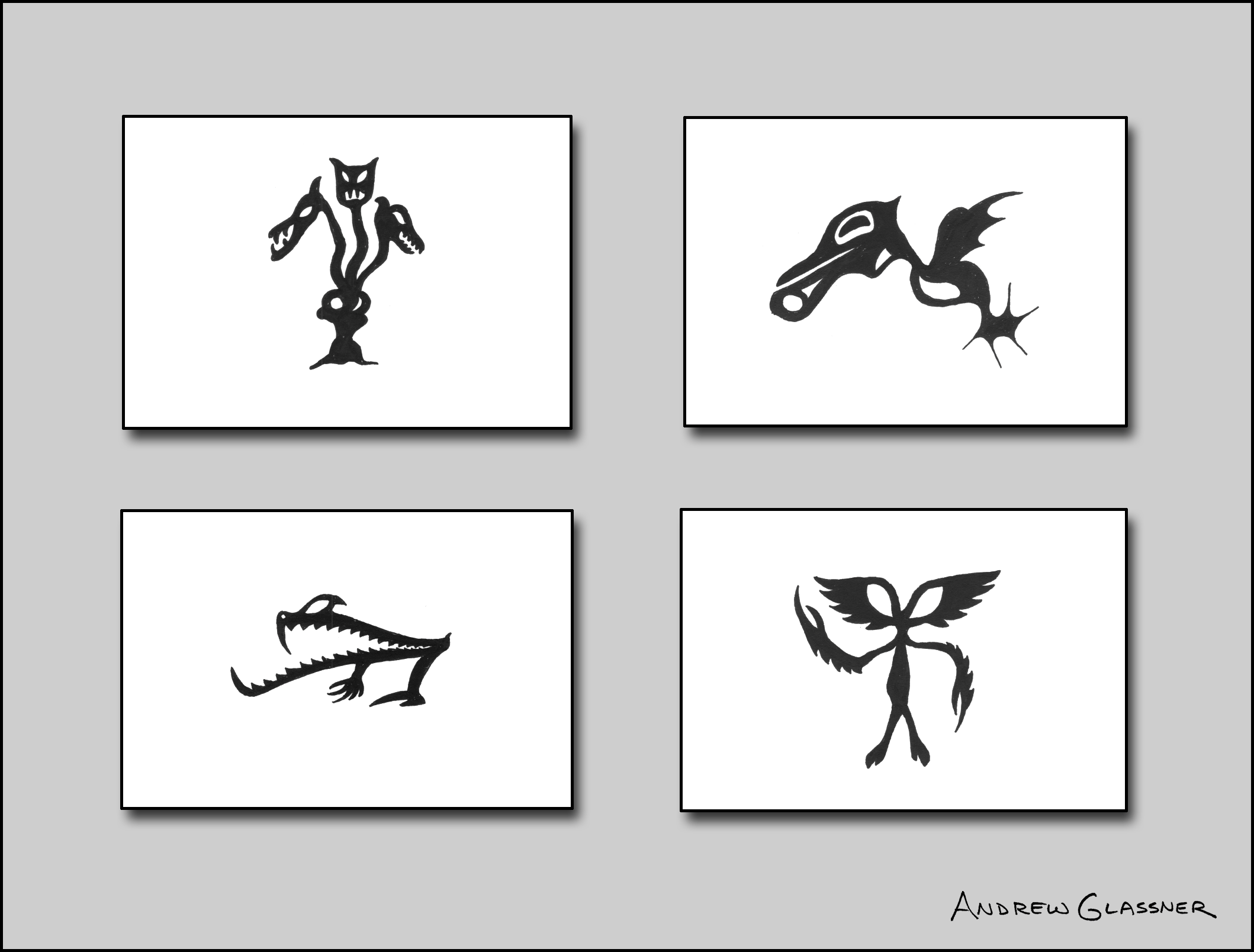 Silhouette Creatures Set 2