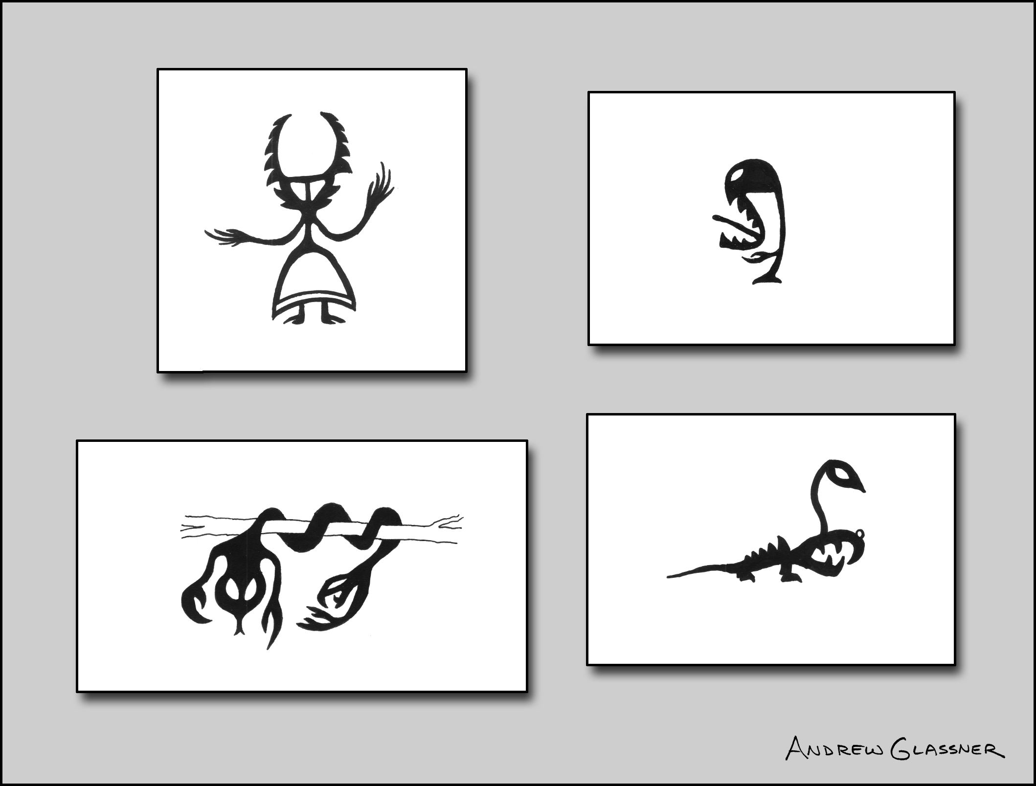 Silhouette Creatures Set 5