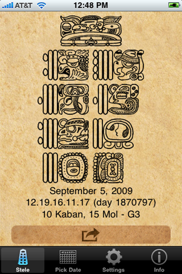 Maya Date Screenshot